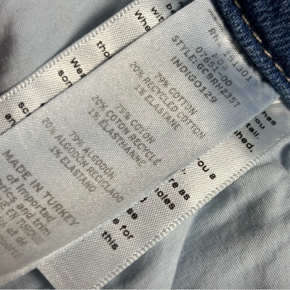 Good American Light Blue Distressed Flare Jeans - Picture 5 of 5